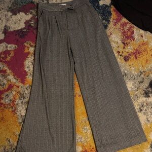 SO Women's Black and White Wide-Leg Pants